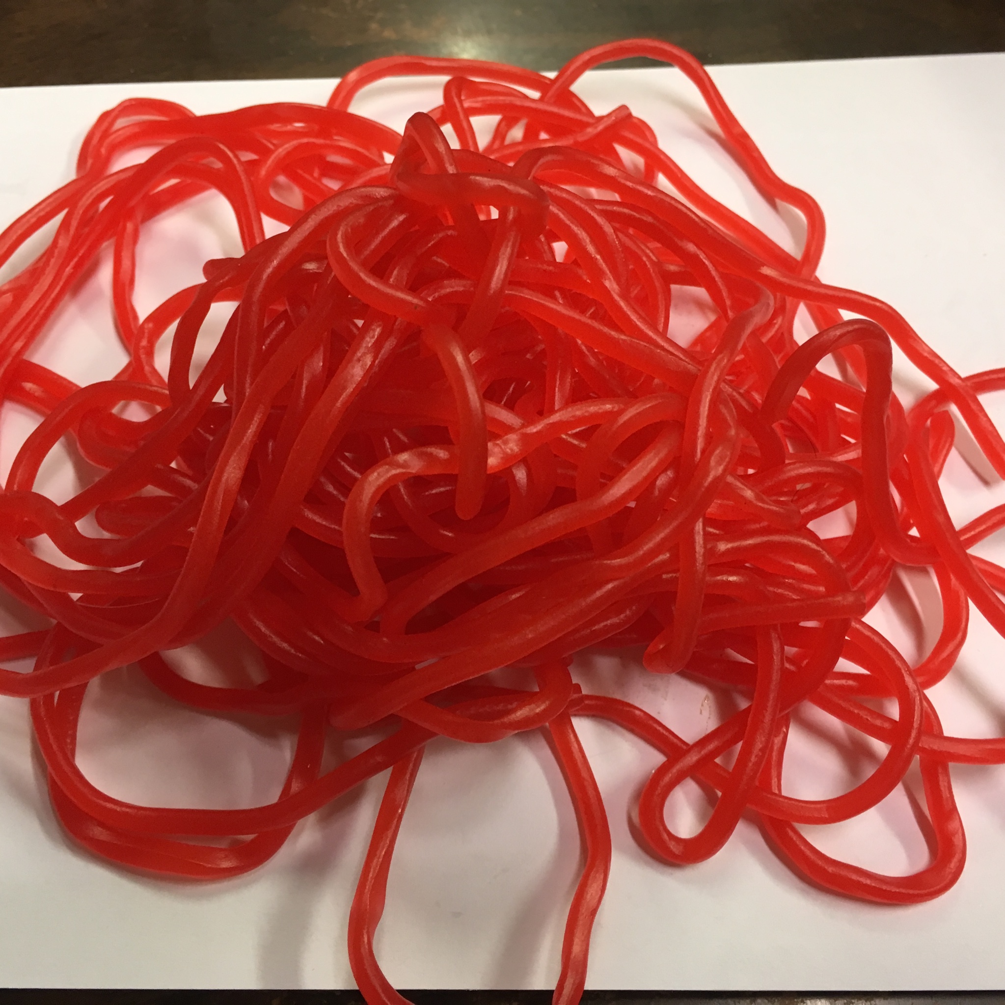 Red licorice rope